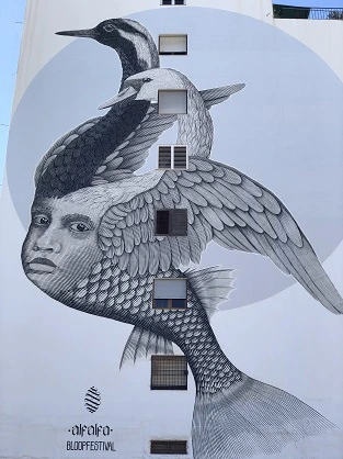 Wall murial Evissa 313x418 Wall murial Evissa