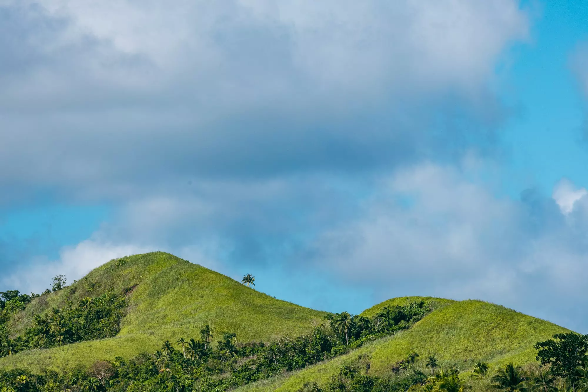 Green hills in Siargao