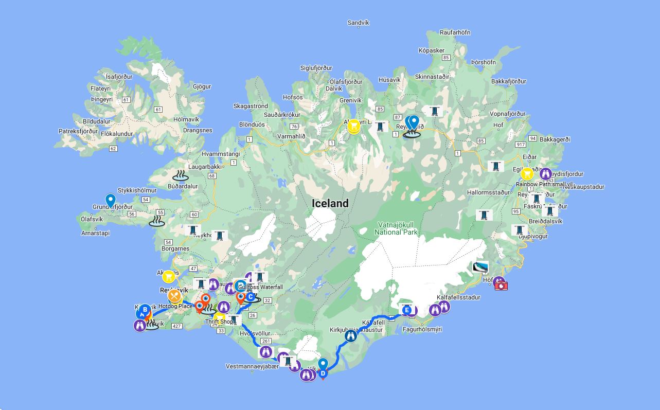 IcelandRoute